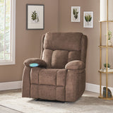 Contemporary Pillow Tufted Massage Recliner - NH681413