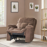 Contemporary Pillow Tufted Massage Recliner - NH681413