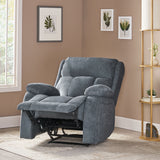 Contemporary Pillow Tufted Massage Recliner - NH681413