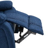 Contemporary Pillow Tufted Massage Recliner - NH681413