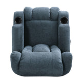 Contemporary Pillow Tufted Massage Recliner - NH091413