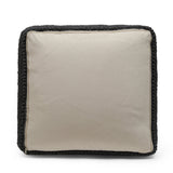 Boho Handcrafted Tufted Fabric Square Pouf - NH802513