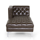 Contemporary Tufted One Armed Chaise Lounge - NH453413