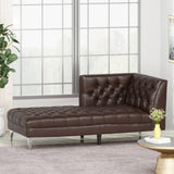 Contemporary Tufted One Armed Chaise Lounge - NH453413