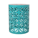 Lace Cut Side Table with Tile Top - NH360313