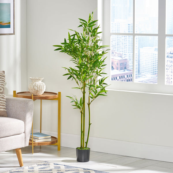 Artificial Tabletop Bamboo Plant, Green - NH682413