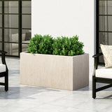 Outdoor Modern Cast Stone Rectangular Planter - NH013313
