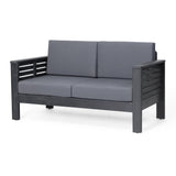 Outdoor Acacia Wood 4 Seater Chat Set with Cushions - NH150413