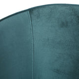 Modern Glam Velvet Club Chair with Hairpin Legs - NH394413