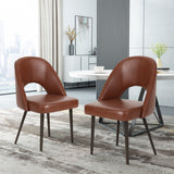 Contemporary Open Back Dining Chairs, Set of 2 - NH543413