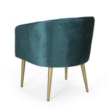 Modern Glam Tufted Velvet Dining Chair - NH884413