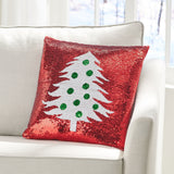 Glam Sequin Christmas Throw Pillow Cover - NH587313