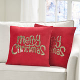 Glam Velvet Christmas Throw Pillow - NH608313
