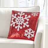 Glam Sequin Christmas Throw Pillow - NH097313