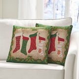 Modern Fabric Christmas Throw Pillow Cover - NH297313