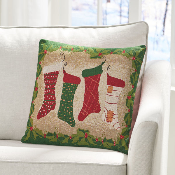 Modern Fabric Christmas Throw Pillow Cover - NH297313