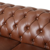 Tufted 3 Seater Sofa with Nailhead Trim - NH535413