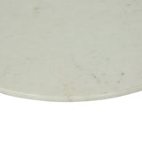 Modern Glam Handcrafted Marble Top Coffee Table - NH058413
