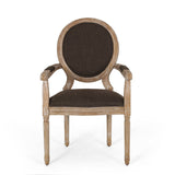 French Country Wood Upholstered Dining Chair - NH241513