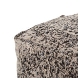 Contemporary Fabric Cube Pouf - NH758313