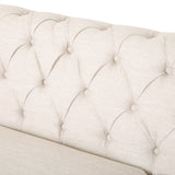 Chesterfield Tufted 3 Seater Sofa with Nailhead Trim - NH559413
