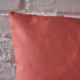 Indoor Red Water Resistant Square Throw Pillow - NH309203