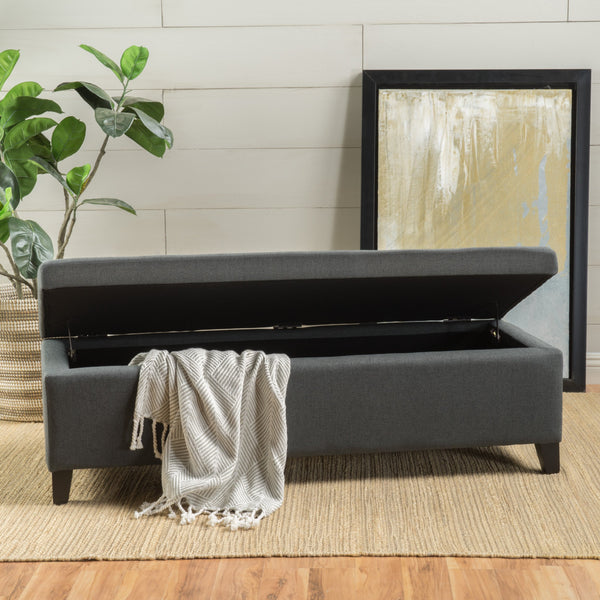Rectangle Fabric Storage Ottoman Bench - NH506003