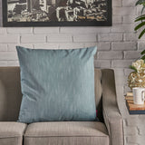 Indoor Teal Water Resistant Large Square Throw Pillow - NH919203