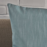 Indoor Teal Water Resistant Large Square Throw Pillow - NH919203