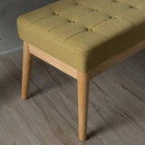 Anglo Modern Mid-Century Fabric Bench