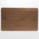 Natural Walnut Finish 50-inch Rectangular 5 Piece Dining Set - NH163992