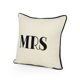 Modern Fabric MR and MRS Throw Pillows (Set of 2) - NH395113