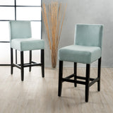 Modern 26-Inch Fabric Counter Stool (Set of 2) - NH684992