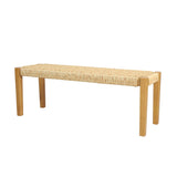 Outdoor Modern Industrial Acacia Wood Bench - NH214313