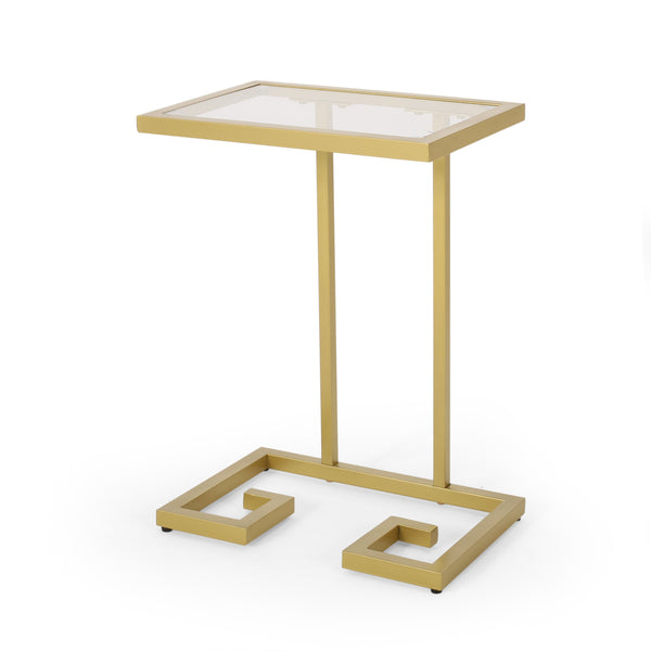 Modern Glam C-Shaped End Table - NH746313