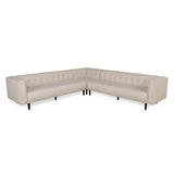 Contemporary Upholstered 3 Piece Sectional Sofa Set - NH636313