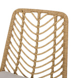 Outdoor Wicker Chairs with Cushion, Set of 2 - NH210413