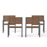 Outdoor Aluminum Chairs, Set of 4 - NH657313