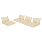 Outdoor Water Resistant Fabric Club Chair Cushions with Piping (Set of 4) - NH134313