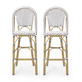 Outdoor Aluminum French Barstools, Set of 2 - NH644413