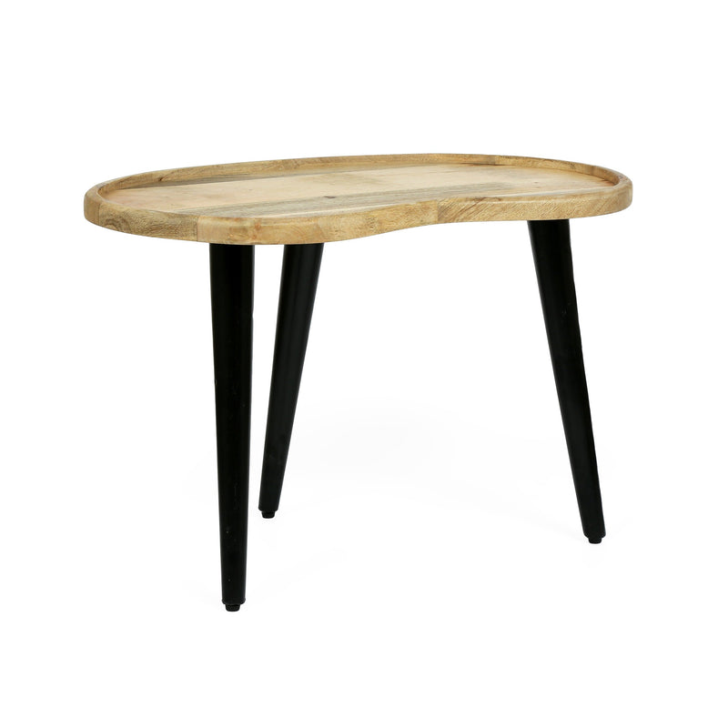 Handcrafted Modern Industrial Mango Wood Coffee Table - NH017313