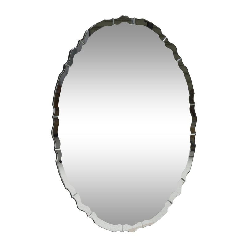 Modern Glam Oval Wall Mirror - NH984313