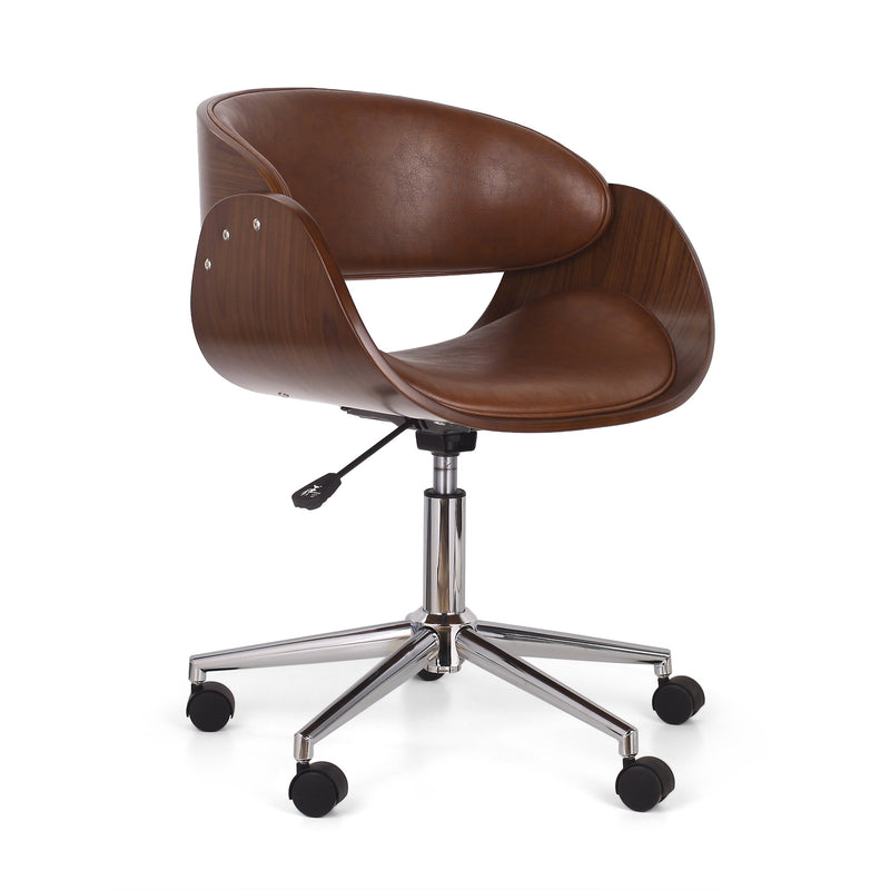Mid-Century Modern Upholstered Swivel Office Chair - NH951413