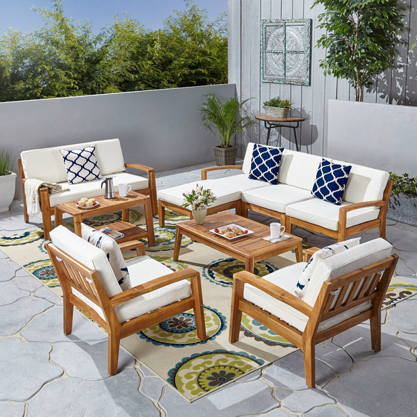 7-Seater Sectional Sofa Set For Patio with Loveseat - NH382703