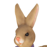 Outdoor Decorative Rabbit Planter, Brown and Blue - NH199413