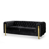 Modern Glam Tufted Velvet 3 Seater Sofa - NH794413