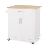 Contemporary Kitchen Cart with Wheels - NH204413