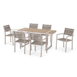 Outdoor 7 Piece Aluminum Dining Set - NH827313