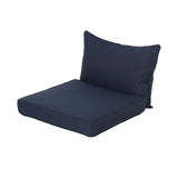 Outdoor Water Resistant Fabric Club Chair Cushions with Piping - NH914313