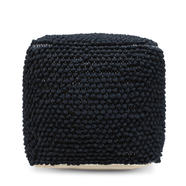 Boho Handcrafted Tufted Fabric Cube Pouf - NH202513